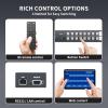 MT-VIKI 4K30Hz Seamless HDMI Matrix Switcher 8x8, Video Wall Controller 4x2 & Multiviewer w/PIP+ 3.5MM Audio, Rack Mount HDMI Matrix Switcher Splitter w/Web GUI view 3