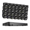 ANNKE 1080P Security Camera System, 32CH 3K Lite DVR Recorder with AI Motion Detection, 28x 2MP (19201080) Add-on Wired Black Turret Cams with Smart Color Night Vision, 3.6mm Lens, No Hard Drive view 1