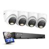 ANNKE 1080P Security Camera System, 32CH 3K Lite DVR Recorder with AI Motion Detection, 4X 2MP (19201080) Add-on Wired White Turret Cams with Smart Color Night Vision, 3.6mm Lens, 2TB Hard Drive view 1