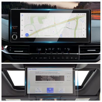 2025 Sienna Screen Protector Glass 12.3" for 2025 Toyota Sienna Main Infotainment Protector, 11.6" Rear Entertainment Screen Cover Climate Control Panel Screen Saver for 2025 Sienna Accessories 5 Pack