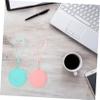 Didiseaon 2pcs Portable Silicone Headphone Organizer Pouch with Wrist Strap Round Zipper Storage Bag for Cables Travel Electronic Organizer view 3