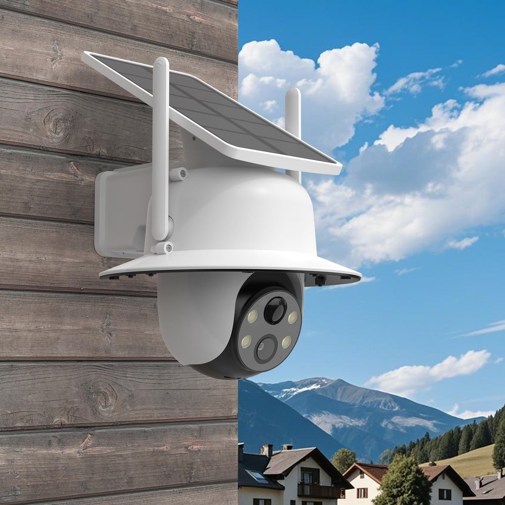 Koroao Rain Shade Cover Compatible with ANSQUE Security Cameras Wireless Outdoor (GU01/SA01) and AOSU Solar Security Cameras Outdoor Wireless SolarCam D1 Classic (White)