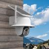 Koroao Rain Shade Cover Compatible with ANSQUE Security Cameras Wireless Outdoor (GU01/SA01) and AOSU Solar Security Cameras Outdoor Wireless SolarCam D1 Classic (White) view 1