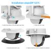 Koroao Rain Shade Cover Compatible with ANSQUE Security Cameras Wireless Outdoor (GU01/SA01) and AOSU Solar Security Cameras Outdoor Wireless SolarCam D1 Classic (White) view 3