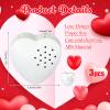 Copkim 3 Pcs 20 Seconds Valentine's Voice Recorder for Stuffed Animal Heart Shape Sound Recorder Push Button Recordable Device Sound Module for Gift Recording Voice Message (Red, White,Pink) view 2