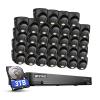 ANNKE 1080P Security Camera System, 32CH 3K Lite DVR Recorder with AI Motion Detection, 32x 2MP (19201080) Add-on Wired Black Turret Cams with Smart Color Night Vision, 3.6mm Lens, 3TB Hard Drive view 1