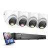 ANNKE 1080P Security Camera System, 32CH 3K Lite DVR Recorder with AI Motion Detection, 4X 2MP (19201080) Add-on Wired White Turret Cams with Smart Color Night Vision, 3.6mm Lens, 3TB Hard Drive view 1