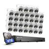 ANNKE 1080P Security Camera System, 32CH 3K Lite DVR Recorder with AI Motion Detection, 32x 2MP (19201080) Add-on Wired White Turret Cams with Smart Color Night Vision, 3.6mm Lens, 8TB Hard Drive view 1