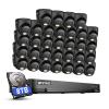 ANNKE 1080P Security Camera System, 32CH 3K Lite DVR Recorder with AI Motion Detection, 32x 2MP (19201080) Add-on Wired Black Turret Cams with Smart Color Night Vision, 3.6mm Lens, 8TB Hard Drive view 1