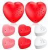 Copkim 6 Pcs 20 Seconds Valentine's Voice Recorder for Stuffed Animal Heart Shape Sound Recorder Push Button Recordable Device Sound Module for Gift Recording Voice Message (Red, White, Pink) view 1