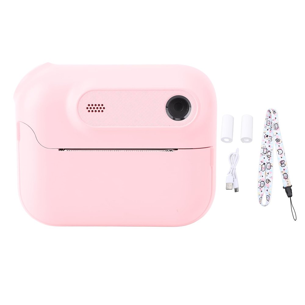 Instant Print Camera for Kids, Cute 48MP Photo Instant Camera, DIY Black and White Prints, 20 Built in Frames, 5 Filters, 6X Zoom, for Boys and Girls (-2214250033011)