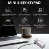 Dam Skerisi Mini 3 Key Keypad, RGB Mechanical Gaming Keyboard, Red Switch, Customizable Macro Pad with USB C Data Cable, for Gaming, Office, Industrial Control, Compact Design 35 x 1 view 3