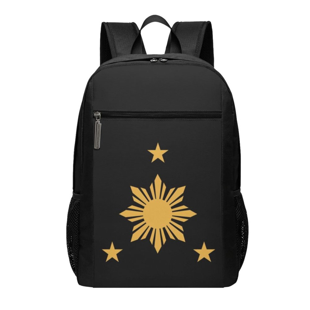 AMZJHGWEU Philippines Filipino Sun and Stars Flag Travel Laptop Backpack, Business Anti Theft Slim Sturdy Laptops Backpacks, College Computer Bag Gift for Men & Women Fits 17 Inch Notebook,Black