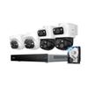 eufy PoE NVR Security Camera System S4, Power Over Ethernet, Wired, 24/7 Recording,Up to 16CH, 2TB HDD, 2 Bullet-PTZ Cams, 2 Turret Cams, 360 PTZ, AI Auto Framing & Tracking, Smart Video Search view 1