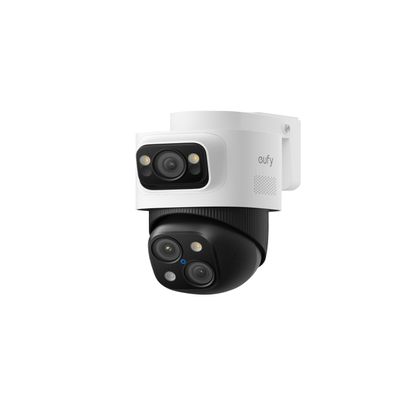 eufy PoE Bullet-PTZ Cam S4, NVR Wired Add On Cam, Requires eufy NVR, 4K UHD Triple Lens, 360 Pan and Tilt, 8X Hybrid Zoom, AI Tracking, Red and Blue Light, PoE Plug and Play, 24/7 Recording