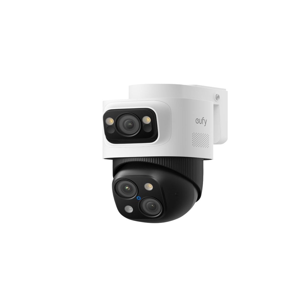 eufy PoE Bullet-PTZ Cam S4, NVR Wired Add On Cam, Requires eufy NVR, 4K UHD Triple Lens, 360 Pan and Tilt, 8X Hybrid Zoom, AI Tracking, Red and Blue Light, PoE Plug and Play, 24/7 Recording