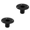 Garneck 2pcs Speaker Stand Base Replacement Heavy Duty Iron Bracket Audio Support Design Wear-Resistant Spray Finish view 1
