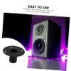 Garneck 2pcs Speaker Stand Base Replacement Heavy Duty Iron Bracket Audio Support Design Wear-Resistant Spray Finish view 4