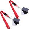 Happyyami 2pcs Black White Grey Balance Photography Cards Set with Lanyard for Accurate Exposure and White Balance Compact Design for Photographers view 1