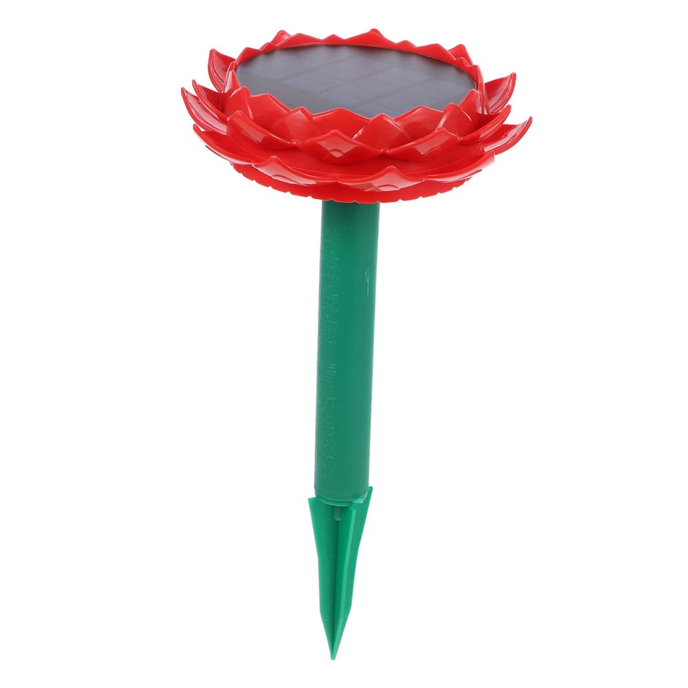 Happyyami Lotus-Shaped Solar-Powered Speaker Outdoor Wireless Buddha Songs Player Portable Simple Design