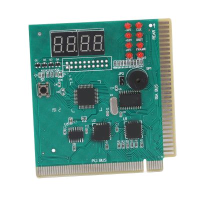 4 Digit Dual Post Code Display Desktop Diagnostic Card for PC Mother Board, High Compatibility Motherboard Test Card for Professional Repairers