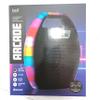 IJOY Arcade Bluetooth Speaker with LED Light Show, FM Radio, Built-in Handle, Black view 3