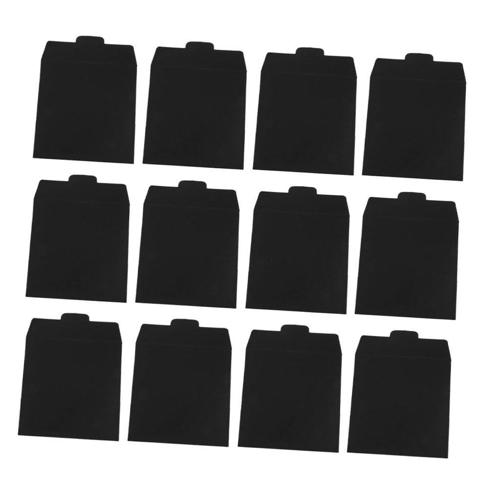 SOPOTUTU 12pcs Card Paper Cd DVD Sleeves Versatile Storage Bags for Wedding Cards Documents Discs Compact Cd DVD Envelope Holders