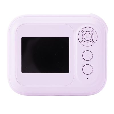 Instant Print Digital Camera, 48MP 1080P Cute Instant Camera with MP3 Game Functions, 6X Zoom, 20 Frames, 5 Filters, Support Up to 128GB SD Card (Purple)