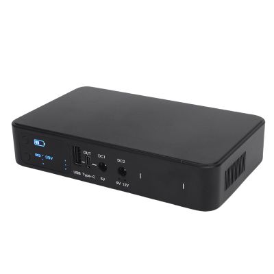 10400mAh Mini UPS Backup Power Supply for Camera Router Security System with Digital Display Fireproof Casing Multiple Output Options