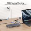 AV Access KVM Switch Docking Station for MacBook, USB-C KVM Switch 2 Monitors 2 Computers, 4K Dual HDMI Displays, 1 Laptop&1 Desktop Switching, Plug&Play, Ethernet, 100W Power Delivery, EDID Emulation view 4
