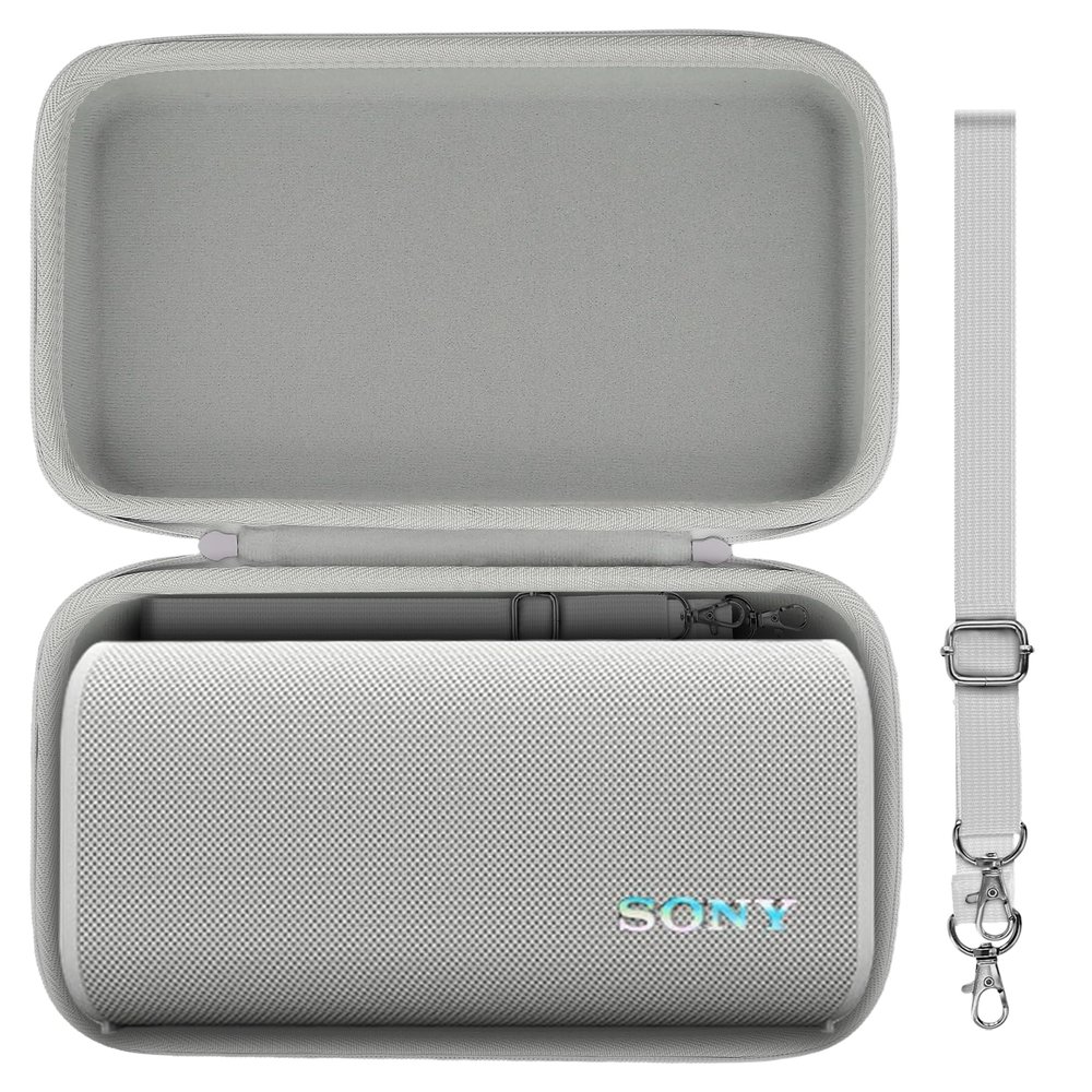 co2CREA Hard Case Replacement for Sony ULT Field 3 Wireless Portable Bluetooth Speaker (White Case)