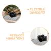 Uonlytech Camera Bag Divider Insert for DSLR and Mirrorless Cameras Shockproof Foam Pouch Compatible Backpack and Handbag Lightweight Grey view 3