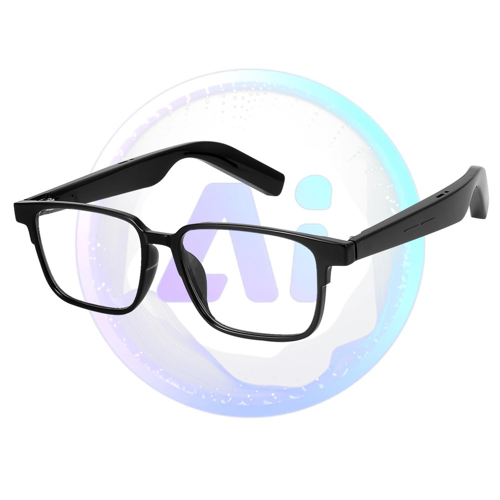 MONFOLROY AI Translation Glasses with 160+ Languages with Deepseek R1, Smart Glasses for Men Woman,Bluetooth Audio Glasses with Voice Assistant, Open-Ear Speakers&Mic, Anti-Blue Light/Polarized Lens