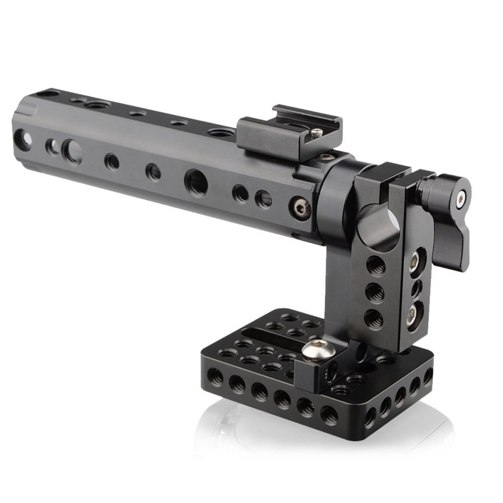 Camera Grip Top Handle with Cold Shoe for Camera Cage Video for Attaching DSLR Cameras Camcorders External