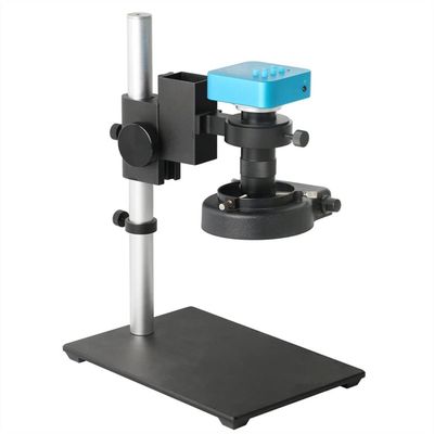 JOEBO Microscope Kit 36MP 2K 1080P 60FPS H_DMI USB Electronic Video Microscope Camera 100X 130X 200X 500X Zoom C-Mount Lens for Motherboard Detection Microscope Lens Adapters(130X Microscope Set)