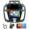 4+64G 7 inch Car Radio Stereo for Ford Transit Custom 2018-2022, 1080P Double Din Touch Screen Car Audio Receiver with w/carplay Andriod 14 Auto, w/Bluetooth, GPS, SWC, WiFi, HD Backup Camera view 1