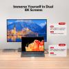 AV Access 8K KVM Switch 2 Monitors 2 Computers for Laptop & Desktop, 100W USB-C Charge for Laptop, Ethernet, Docking Station Dual Monitor 8K@60Hz/4K@165Hz, 4xUSB 3.2, Audio, SD, Wired Remote Control view 3