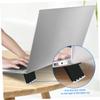 WATIIFUFU 4pcs Foldable Laptop Riser Notebook Stand for Enhanced Airflow and Ergonomic Viewing Angle Portable Laptop Holder for Desk and Couch Use view 4