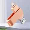 Custom OTG USB Flash Drive, 100 Pack Personalized Swivel 3-in-1 Multifunctional Pen Drive USB 3.0 Memory Stick, Ideal for Corporate Promotional and Business Event Giveaways (16 GB,with Plastic Box) view 2