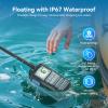 Retevis RM01P Marine Radio, RM01 Enhanced, IP67 Floating VHF Radio Handheld, 1750mAh, USB-C, NOAA, 88 Global Channels, Portable VHF Radio Marine, for Coastal Fishing Kayaking Angler (1 Pack) view 3
