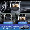 4+64G 9 inch Car Radio Stereo for Chevrolet Malibu 2011-2015 Double Din Touchscreen Car Radio Receiver w/WiFi GPS Navigation w/Bluetooth AHD Backup Camera Mic 1080P with w/carplay Andriod 14 Auto view 2