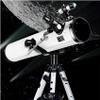 114mm Astronomical Telescope for Beginners, Portable 700mm Focal Length Telescope for Kids and Adults with Aluminum Tripod  Ideal Stargazing & Moon Observation(Package 3) view 1