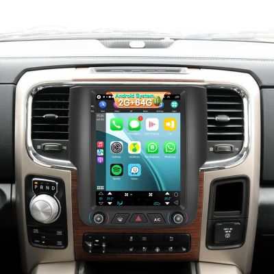[2+64GB] Car Radio for Dodge RAM 1500 2500 3500 2013-2018 (for Auto AC) with Carplay&Android Auto, 9.7 inches Android Touch Screen RAM Stereo, 1080P/HiFi Audio/Bluetooth/FM RDS/SWC