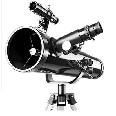114mm Reflective Telescope for Stargazing, 700mm Focal Length, Portable and Easy-to-Use for Kids and Beginners, Ideal Gift for Astronomy Lovers(Black,Medium)