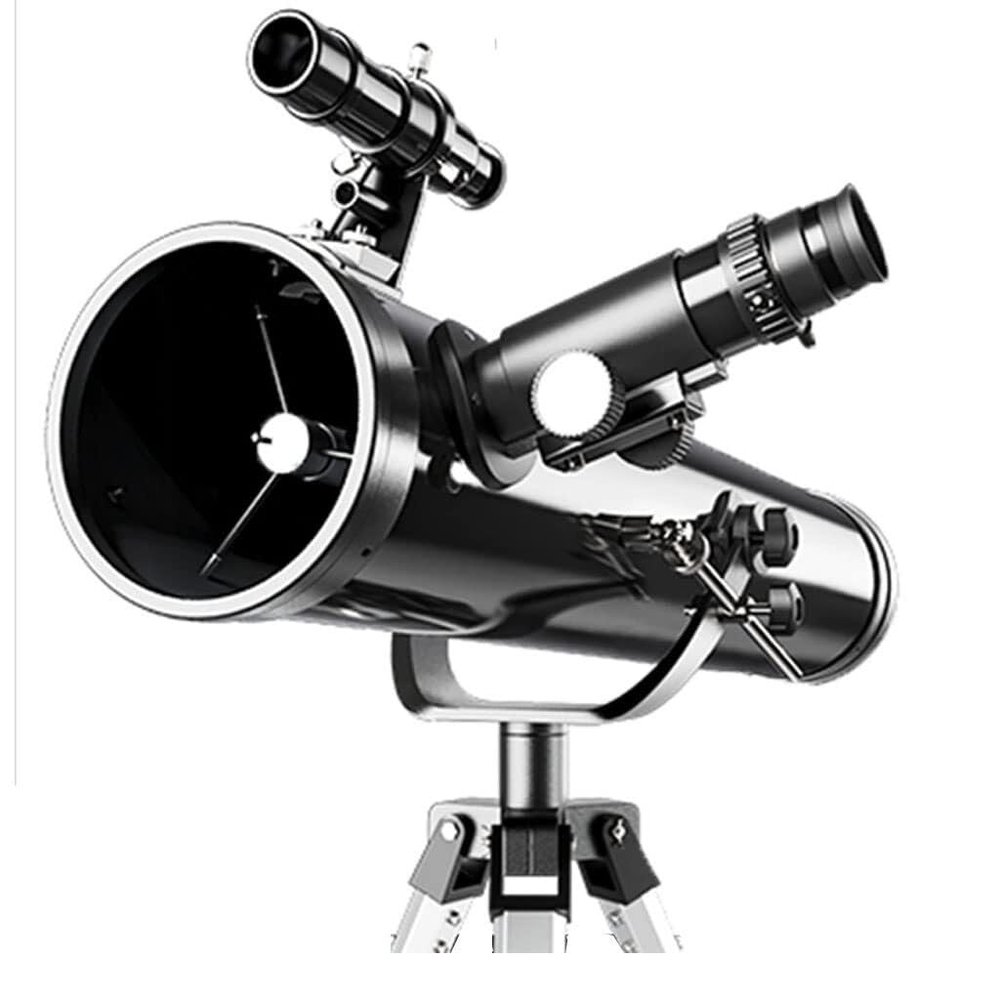 114mm Reflective Telescope for Stargazing, 700mm Focal Length, Portable and Easy-to-Use for Kids and Beginners, Ideal Gift for Astronomy Lovers(Black,Medium)