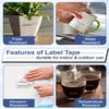 Esaytool 80 X Compatible with Dymo D1 Label Tape 45010 A45010 45010S 45110 S0720500 Black on Clear 12mm 1/2 inch x 23 Feet Replacement for Dymo Label Maker LabelManager 160 420P 210D 280 360D PnP view 3