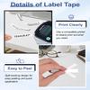 Esaytool 80 X Compatible with Dymo D1 Label Tape 45010 A45010 45010S 45110 S0720500 Black on Clear 12mm 1/2 inch x 23 Feet Replacement for Dymo Label Maker LabelManager 160 420P 210D 280 360D PnP view 4