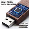 16GB 25Pcs Personalized Wood USB 2.0 Flash Drive, Custom Rectangle Thumb Drive with Linen Bag, Engraved Wooden USB Sticks, Engraving/Printing Your Logo & Text for Graduation/Company/Photography view 2