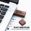 16GB 25Pcs Personalized Wood USB 2.0 Flash Drive, Custom Rectangle Thumb Drive with Linen Bag, Engraved Wooden USB Sticks, Engraving/Printing Your Logo & Text for Graduation/Company/Photography view 3