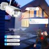 8 Channel Wireless Home Security Camera System with Two-Way Audio/AI Face Detection/Colour Night Vision/Smart Playback Video, 8CH WiFi NVR kit, 8pcs 3MP Surveillance Security Cameras, NO Hard Drive view 3